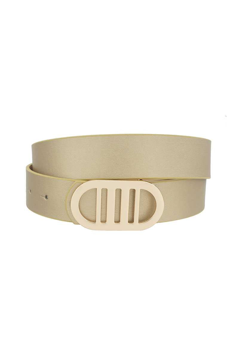 Modern Gridded Oval Standard Belt